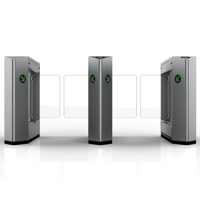 Operación color plata protegida IP54 de la puerta del torniquete del oscilación con el interfaz RS485/TCP/IP