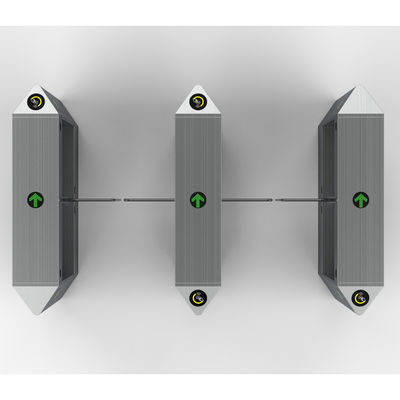 Operación color plata protegida IP54 de la puerta del torniquete del oscilación con el interfaz RS485/TCP/IP