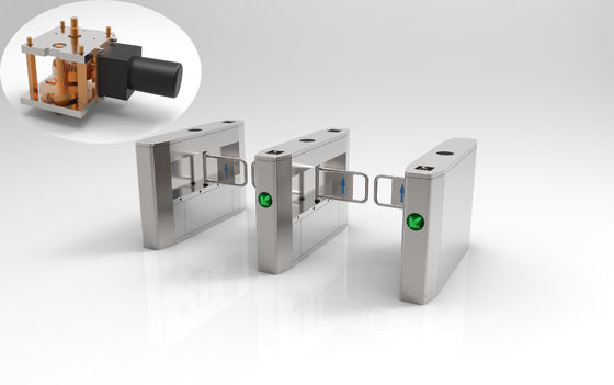 Puerta múltiple del torniquete del control de acceso del oscilación de la biométrica con el lector del reconocimiento RFID de la huella dactilar